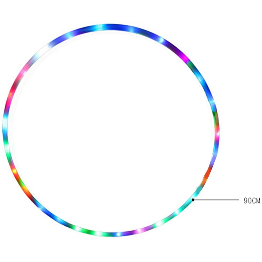 Modieuze 24Leds Lichten Fitness Cirkel Kleurrijke Led Fitness Gewichtsverlies Cirkel Voor Dancing Show Prestaties