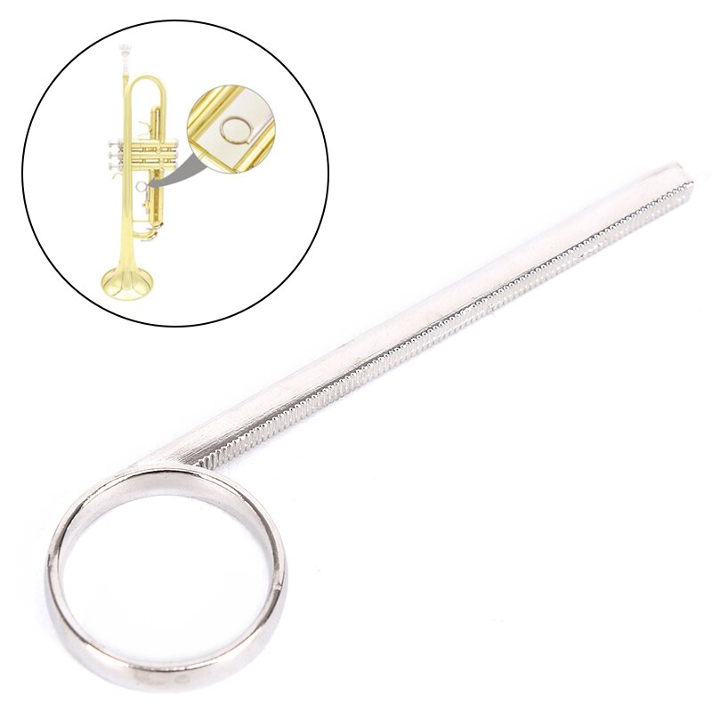 Nickel Plated Metal Trumpet 3rd Valve Slide Finger Pull Ring For Trumpet Cornet Replacement Accessories
