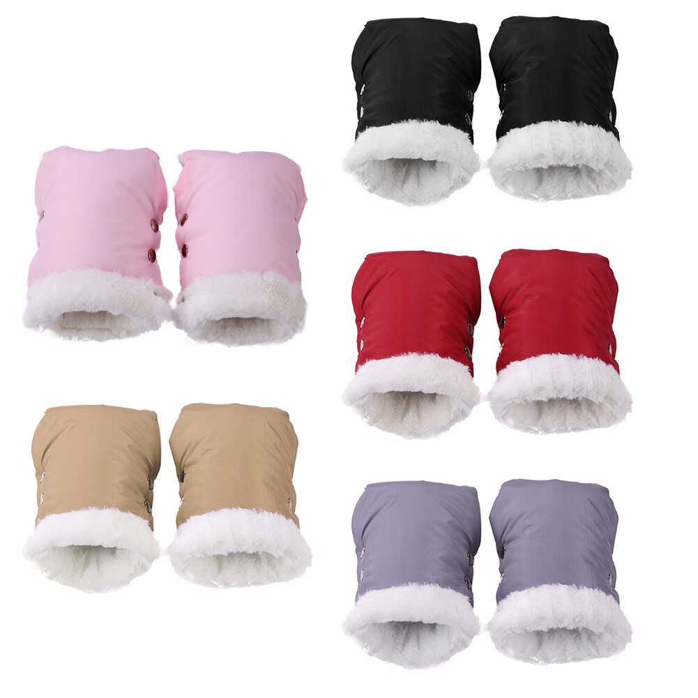 1 Paar Wandelwagen Handschoenen Waterdichte Kinderwagen Accessoire Winter Warme Wandelwagen Handschoenen Zachte Handschoenen Hand Muff Kinderwagen Accessoires