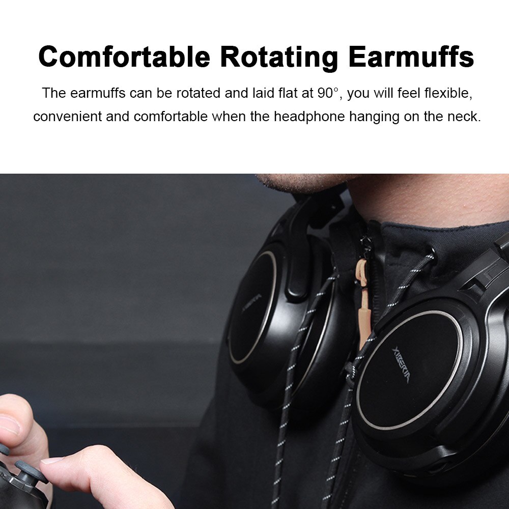 XIBERIA G01 2.4GHz Wireless Gaming Headset Game Headphones Stereo Music Super Bass AUX-IN 3.5mm Wired Headphone for phone PC TV