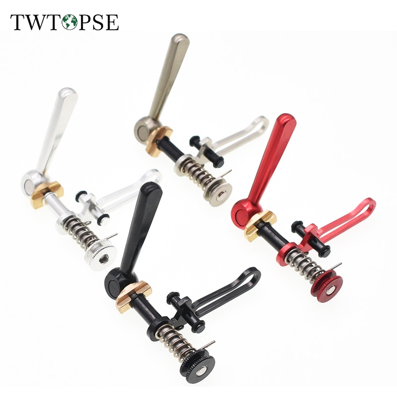 TWTOPSE Asse in Titanio Della Bici del Seatpost Morsetto per Brompton Bici Pieghevole Reggisella Morsetto A Sgancio Rapido per 3 Sessanta 28g in lega di