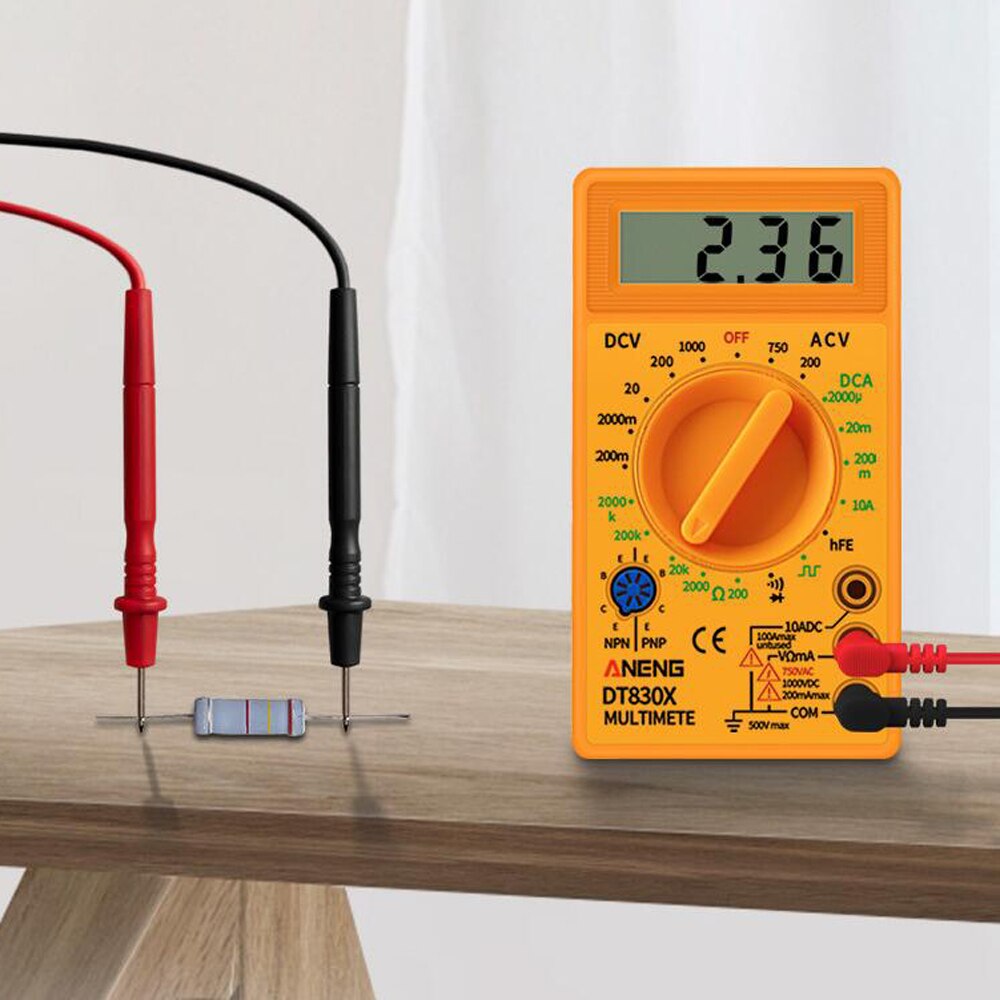 ANENG DT830X LCD Display Digital Multimeter Voltmeter Ammeter Ohmmeter DC Current Tester Handheld Fault Buzzer Test Machine