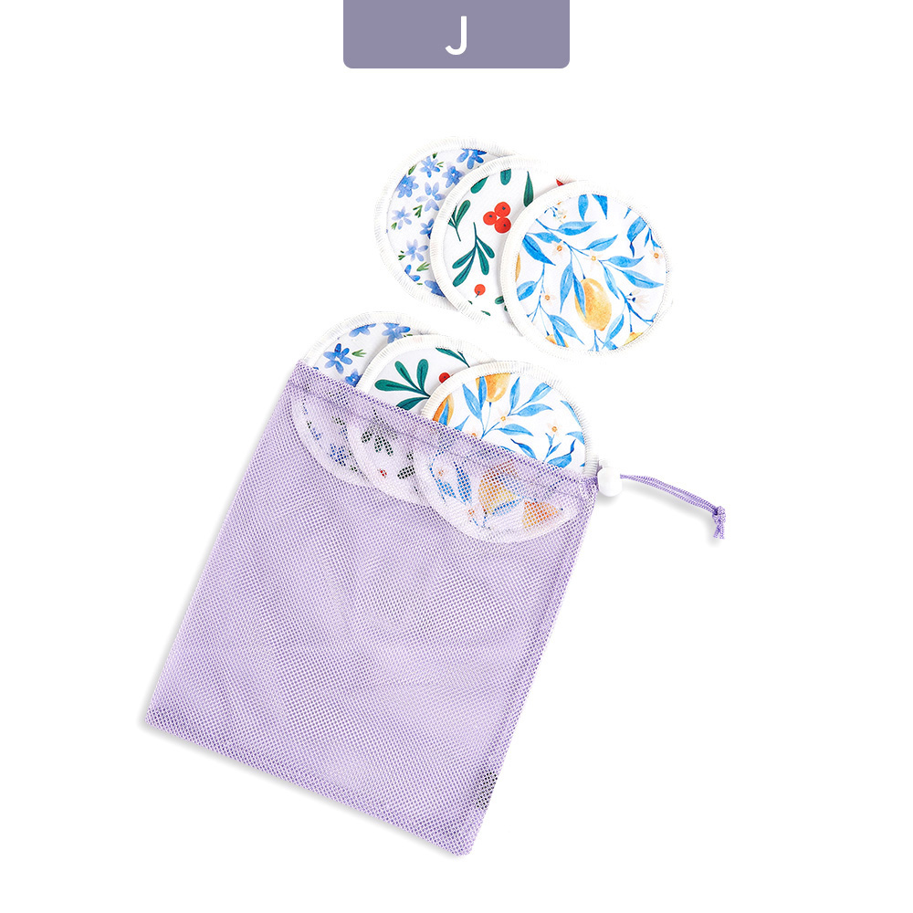 Mora Mona – coussinet d&#39;allaitement lavable, 6 pièces/paquet, réutilisable, doux et respirant, avec sac à linge: J