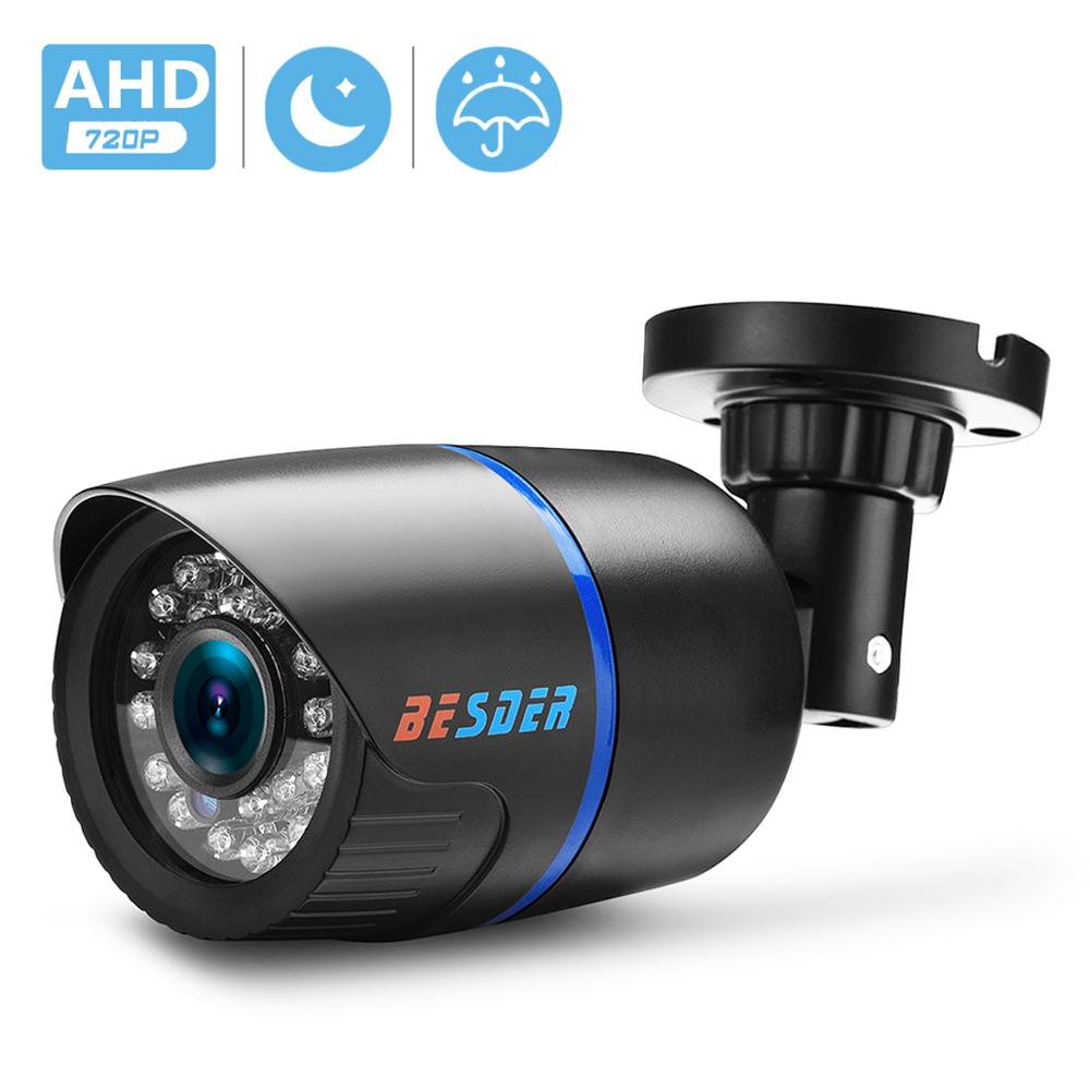 Besder ahd analógico de alta definição vigilância câmera infravermelha 720p ahd cctv câmera segurança câmeras bala ao ar livre