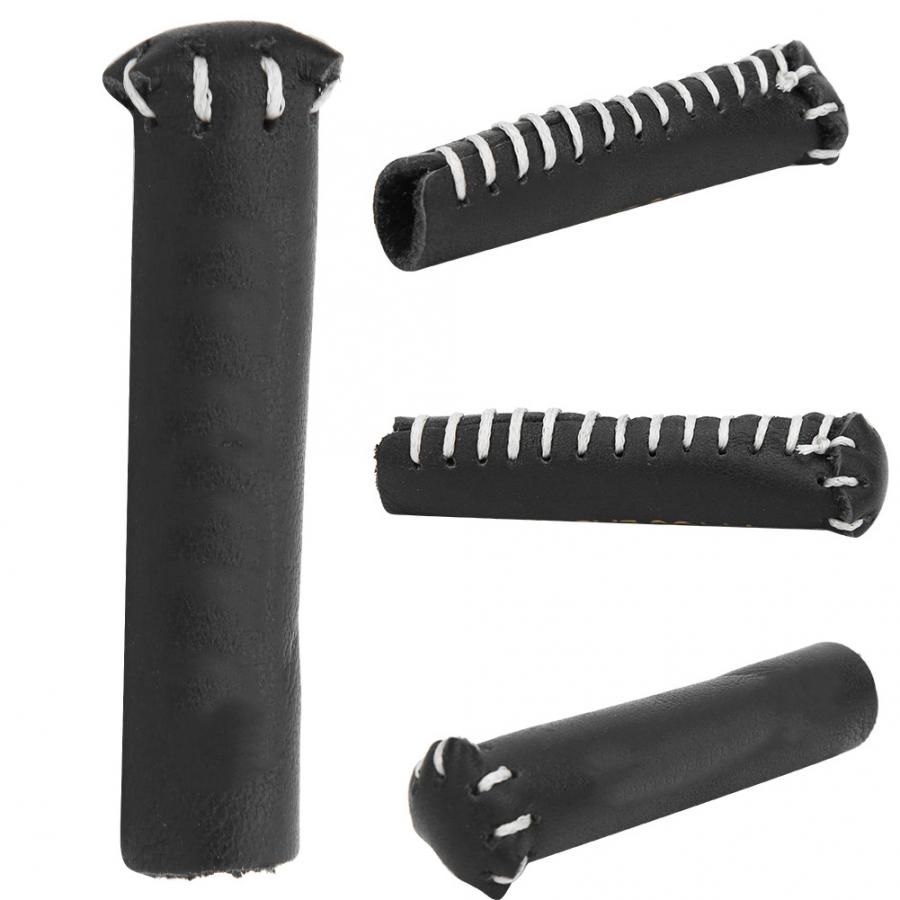 Profesjonalny kij bilardowy ochraniacz wytrzymały skórzany kij bilardowy głowica końcówki osłona ochronna robić snookera akcesoria bilardowe