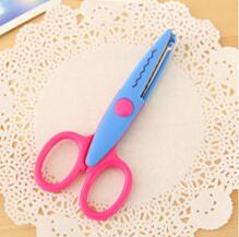 Tijeras de encaje DIY, herramientas de papel para álbum de recortes, decoración diaria, tijeras de seguridad, selección de 6 estilos, 1 ud.: F