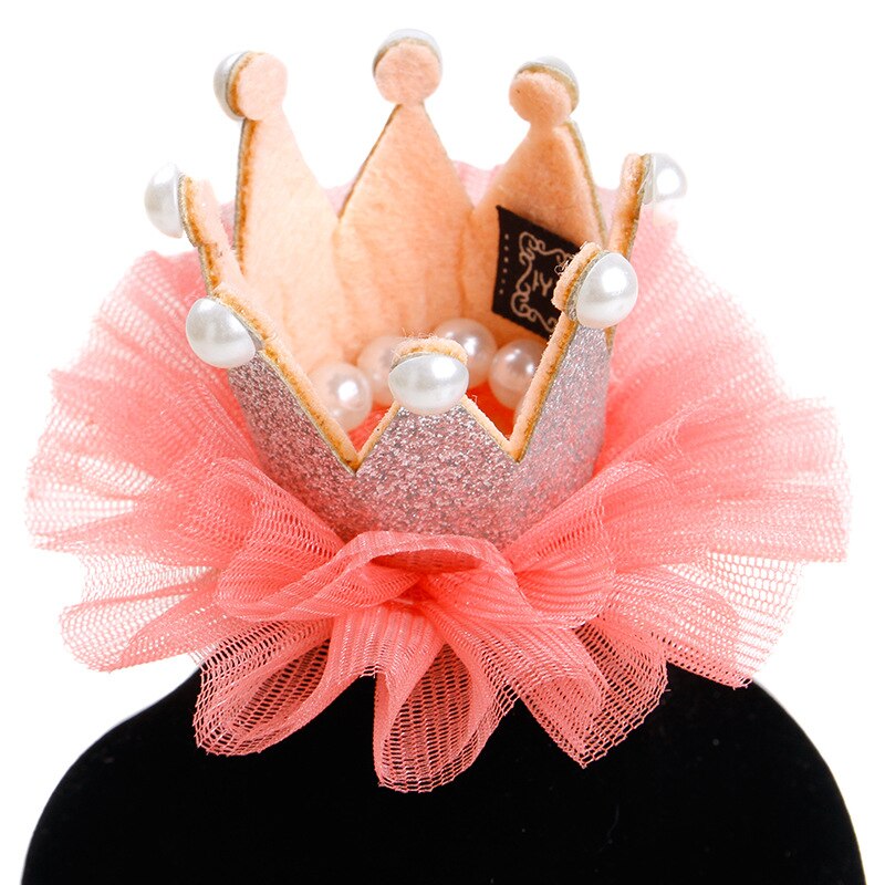 Accesorios para el pelo de perro y gato, sombrero de corona de princesa dulce, gorra para de cumpleaños, Cosplay para mascotas, perros pequeños, gatos, cachorros Katten: Plata