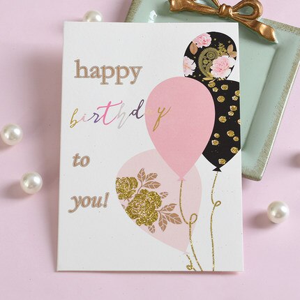 Mini Geburtstag Karten funkeln Geburtstag Wünsche Karten Freundschaft Danke Karten: Wunsch 1803 II 04