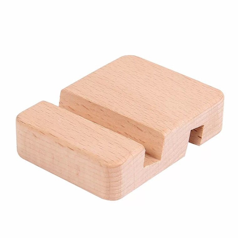 5 Stks/pak Beuken Houten Borduurwerk Hoepel Base Mobiele Telefoon Standhouder Draagbare Dubbele Slot Bracket Geborduurde Ornamenten