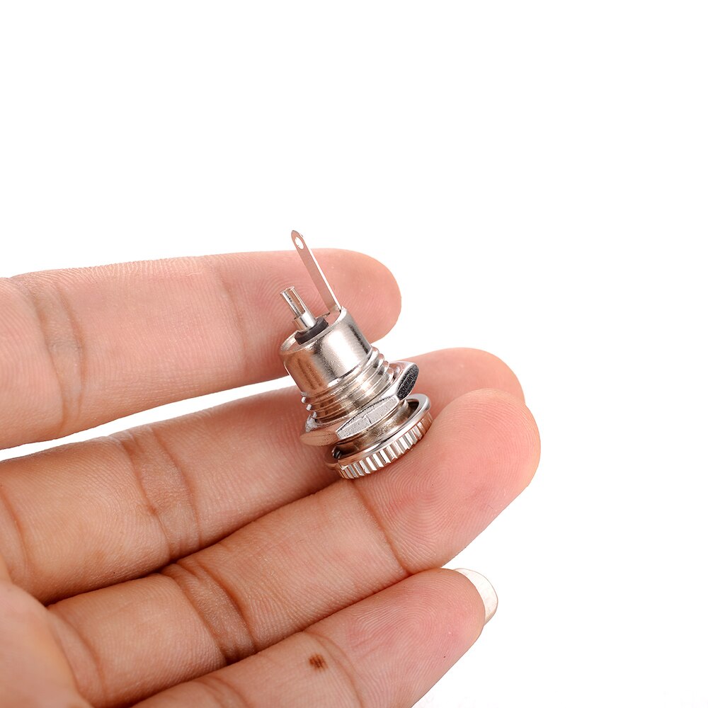und Neue 10 stücke 5,5x2,1mm 2 Stift DC Netzteil Jack Steckdosen Weibliche Metall Tafel montieren-anschluss