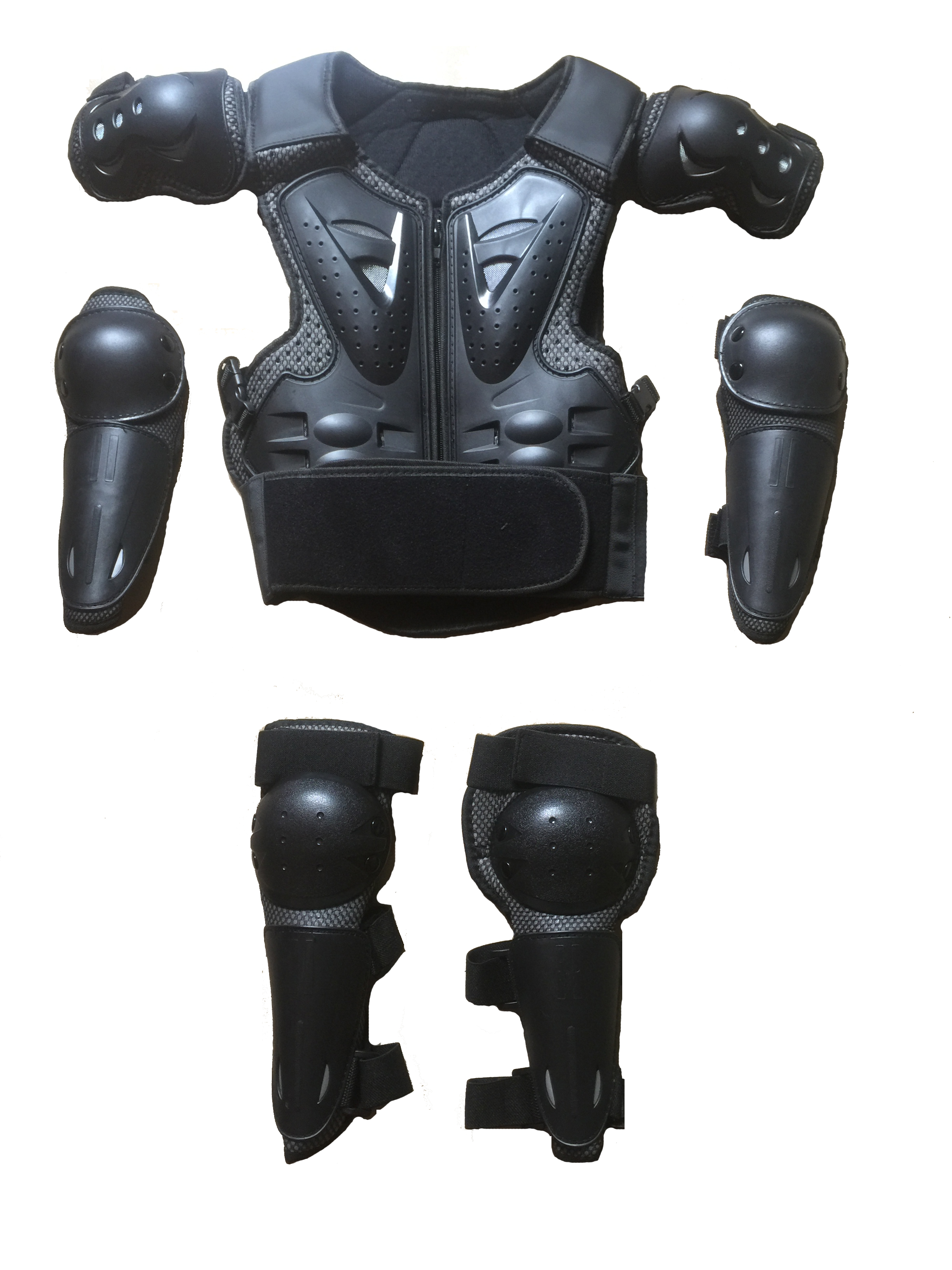 Equipo de Protección de armadura de cuerpo completo para niños, motocicleta, coderas, rodilleras protectoras, chaqueta