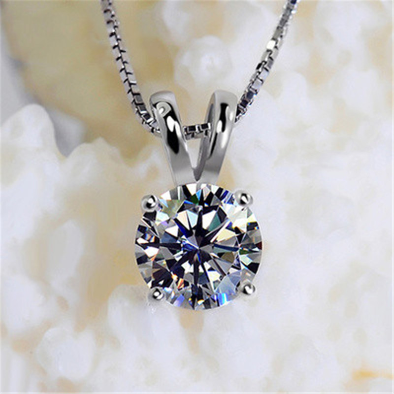 Cc Hanger Ketting Voor Vrouwen Zirkonia Glans Edelsteen Bruids Verlovingsfeest Accessoires Fijne Sieraden Met Ketting: Licht Geel Kleur