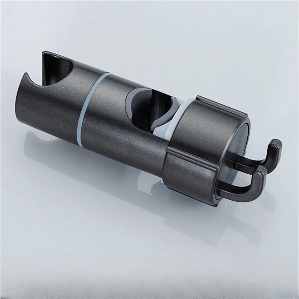 ABS Adjustable Shower Head Holder Shower Holder Clamp Showerhead Rail Slide Bracket Bathroom Accessories Rotation Hook