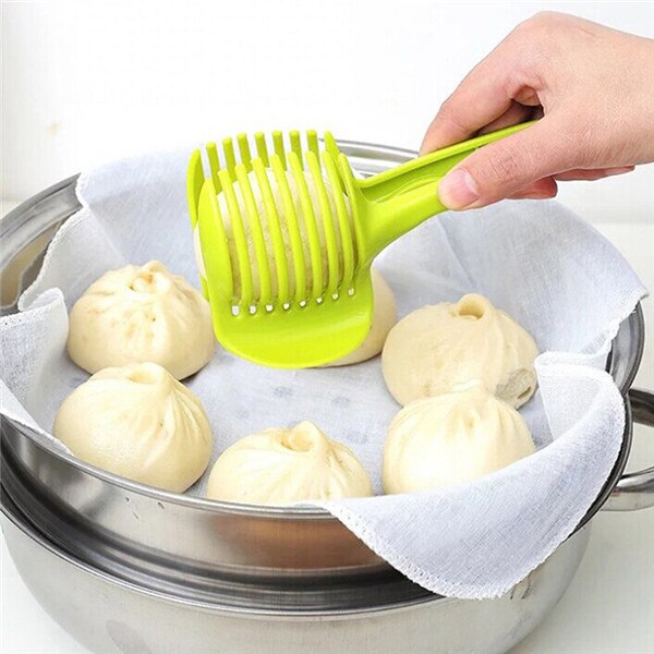 Utensilios de cocina para rebanadora de frutas, soporte de cuchillas, pinza de agarre para pasteles y repostería, rebanador de limón, accesorios de cocina