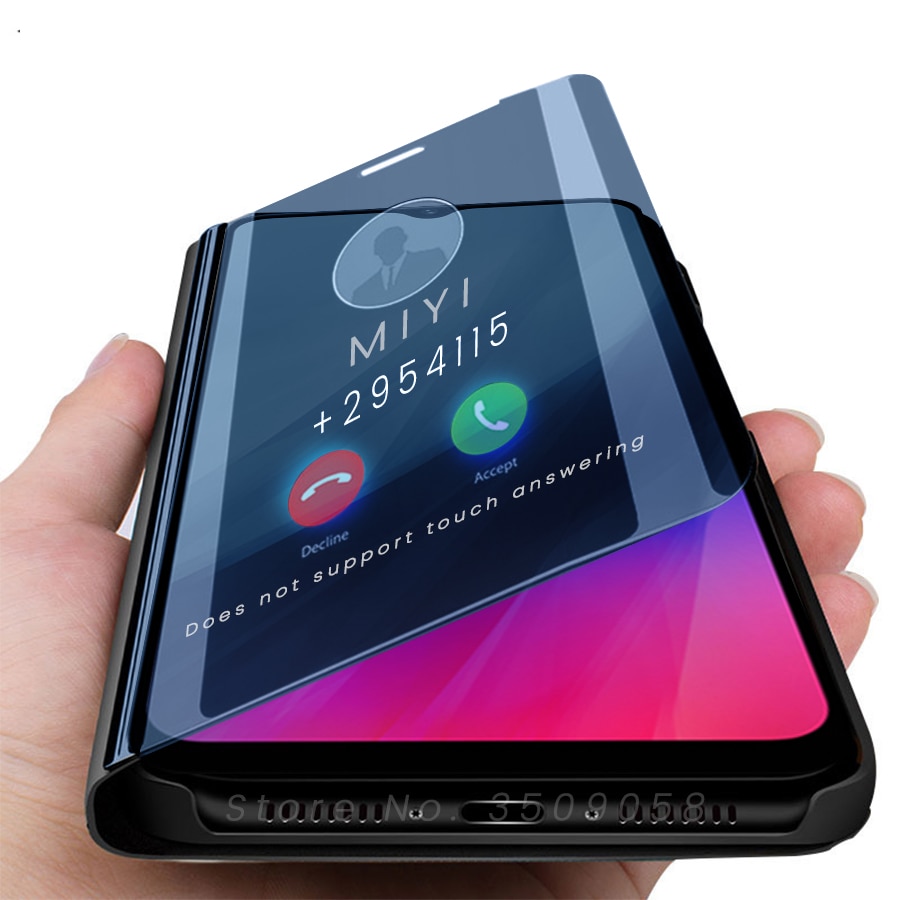 Realme c3 caso astuto di vibrazione dello specchio copre per il caso di oppo realme realmi realmy raelme c3 c 3 3c 2020 6.5 ''Libro magnetico coque