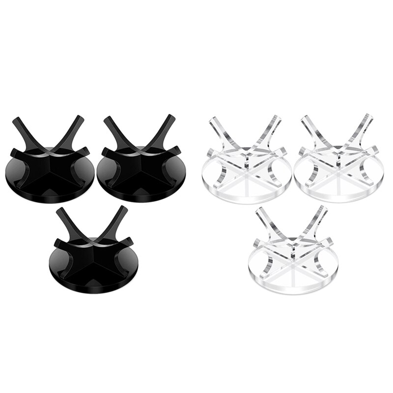 3 Stuks Acryl Kleine Bal Standhouder Sport Bal Display Rack Voor Baseball Golf Softbal Tennisbal