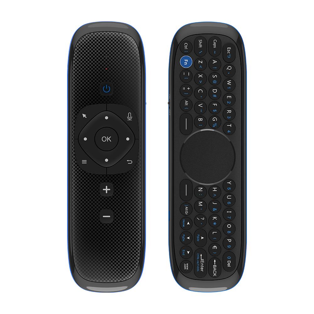 Wechip W2 2.4G Air Mouse with Touchpad Wireless Keyboard Mouse Infrared Remote Control Supports Voice Input for TV BOX Projector