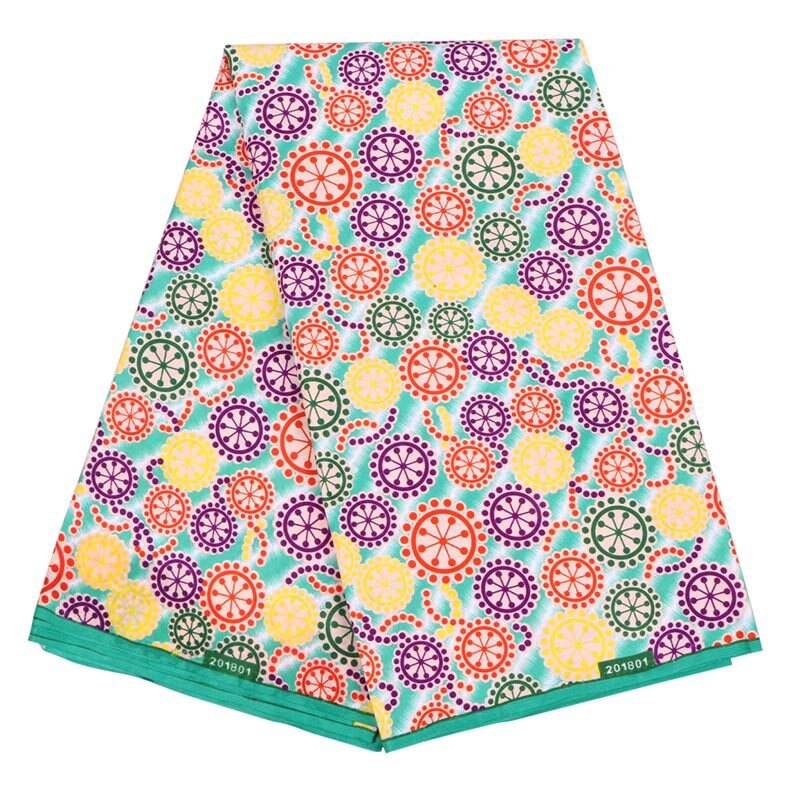 Afrikansk polyester voks print stof ankara bintareal voks afrikansk stof til festkjole: 3 yards / 4
