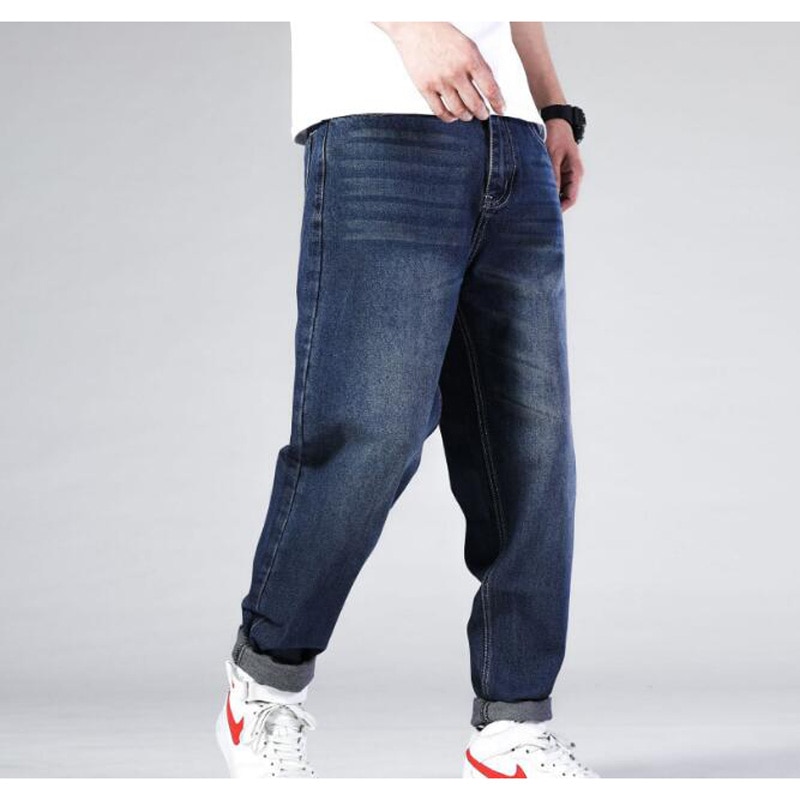 Hip Hop Jeans Heren Denim Hip Hop Losse Broek Rap ... – Grandado