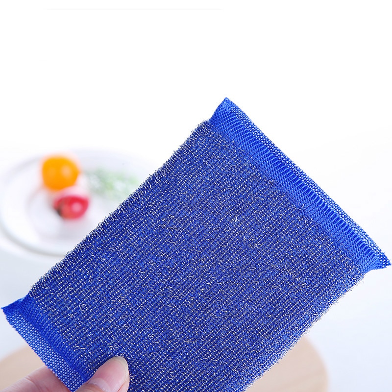 Estropajo de esponja para cocina, Esponja de alambre de acero inoxidable, estropajo, cuenco, olla, limpiador, limpieza de hogar cepillo para, herramienta, 12 Uds.