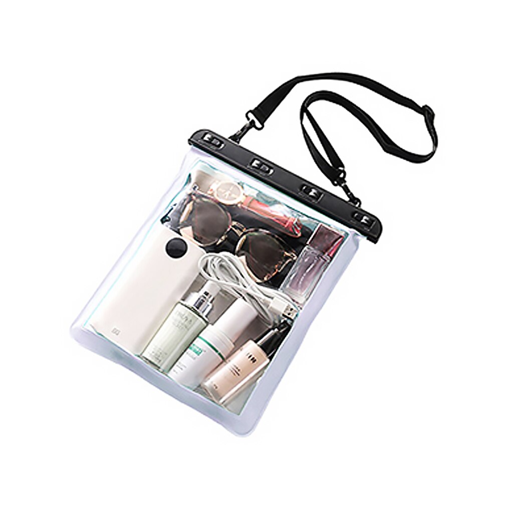 Waterproof Shoulder Bag Swimming Surfing Beach Water Playing Phone Transparent Toiletry Pouch: 1