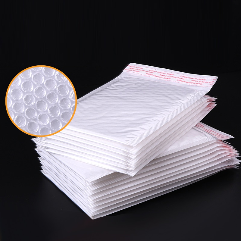50 Stuks Van Verschillende Specificaties Witte Zak Schuim Envelop Foam Folie Kantoor Verpakking Envelop Vochtwerende Trillingen Tas