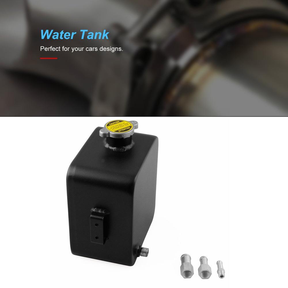 2.5L Car Radiator Water Coolant Tank Cooling Catch Bottle Overflow Reservoir Heatsinks Aluminum Universal Cooling Water Tank