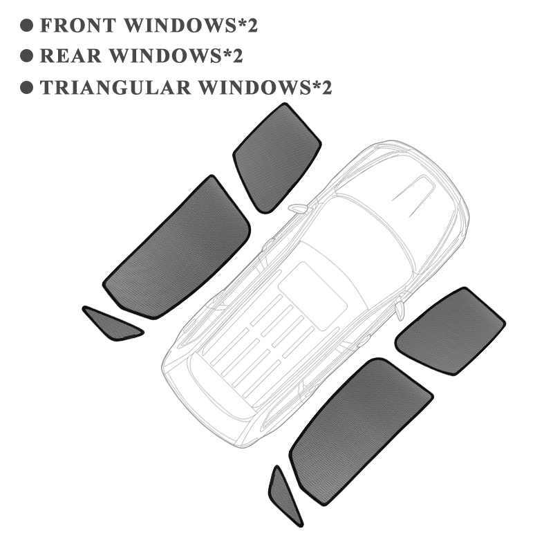 For MINI Countryman F60 Magnetic Car Sunshades Front Rear Windshield Blind Curtain Baby Side Window Sun Shade Visor