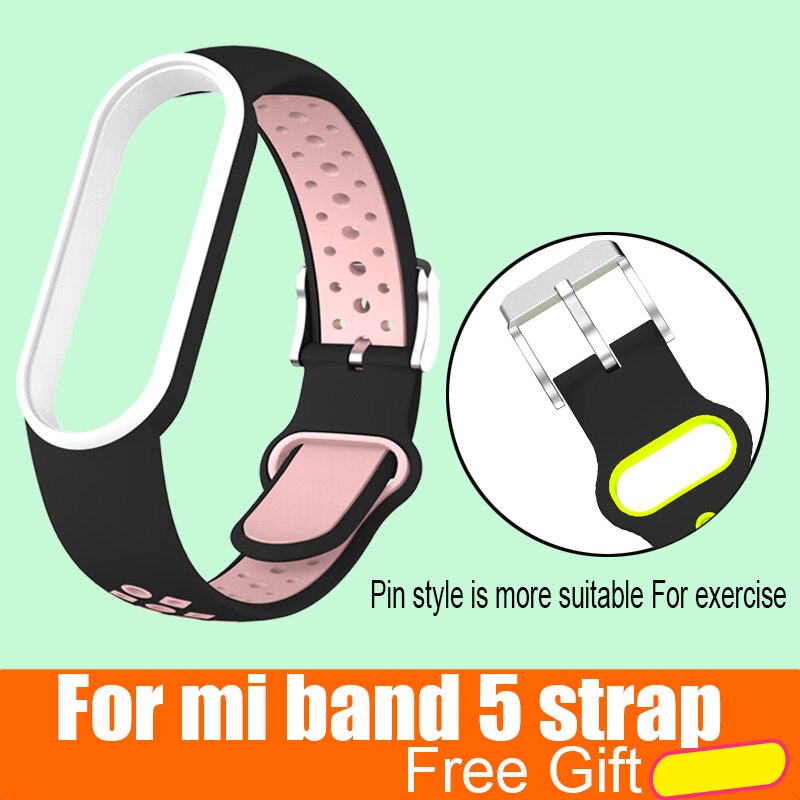 Mi Band 5 Wrist Strap for Xiaomi Mi Band 5 NFC Silicone Wristband Bracelet Mi5 Smart Watches Miband5 Accessories Sport Strap