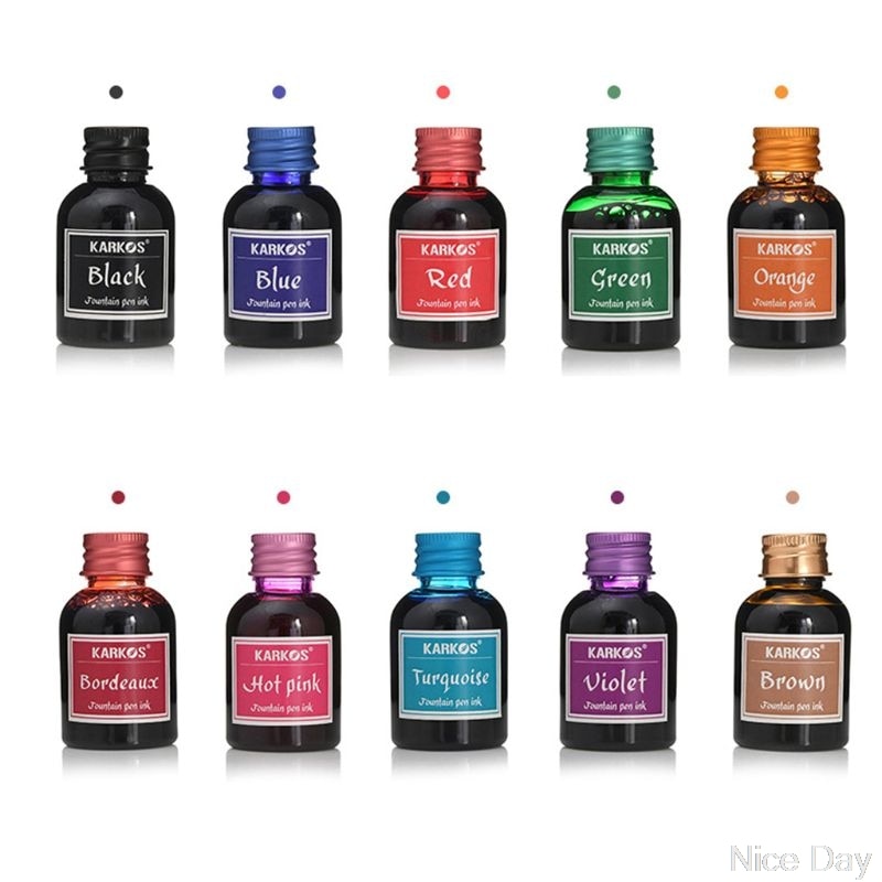 Pure Colorful 30ml Fountain Pen Ink Refilling Inks Stationery School A07 20