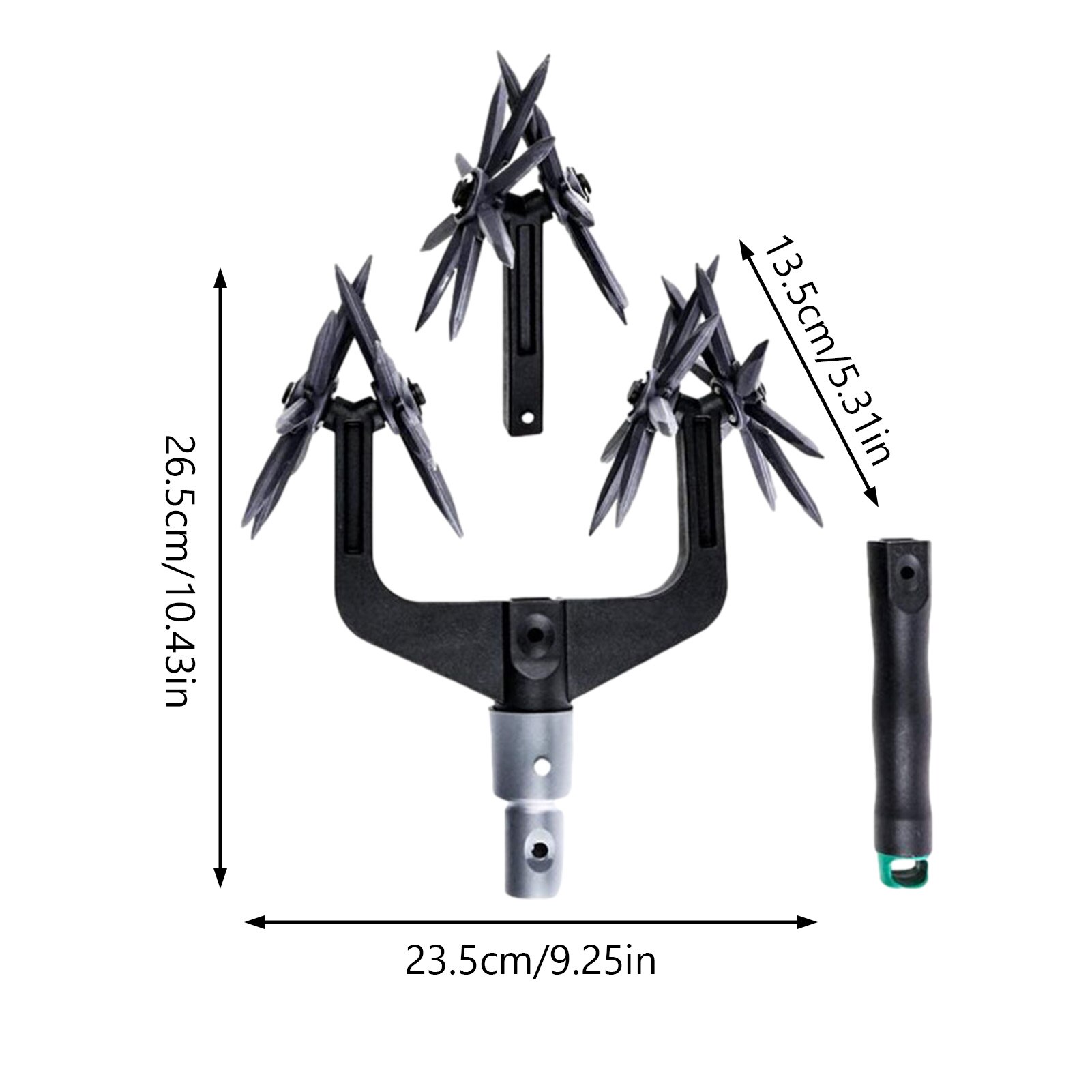 Rotary Cultivator Tool Labor-saving Soil Turning Tool Garden Rotary Tiller Landscape Cultivate Grass Repair Seed Planting Tool