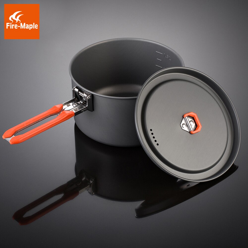 Fire Maple Feest 3 Outdoor Camping Wandelen Cookware Backpacken Koken Picknick Pot Pan Set Opvouwbare Handvat 2 Potten 1 Koekenpan FMC-F3
