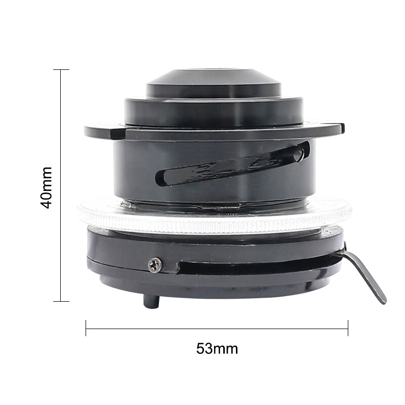 Biological Microscope Condenser Numerical Aperture 1.25mm Microscope Part Accessories Collecting Mirror Lens with Iris Diaphragm