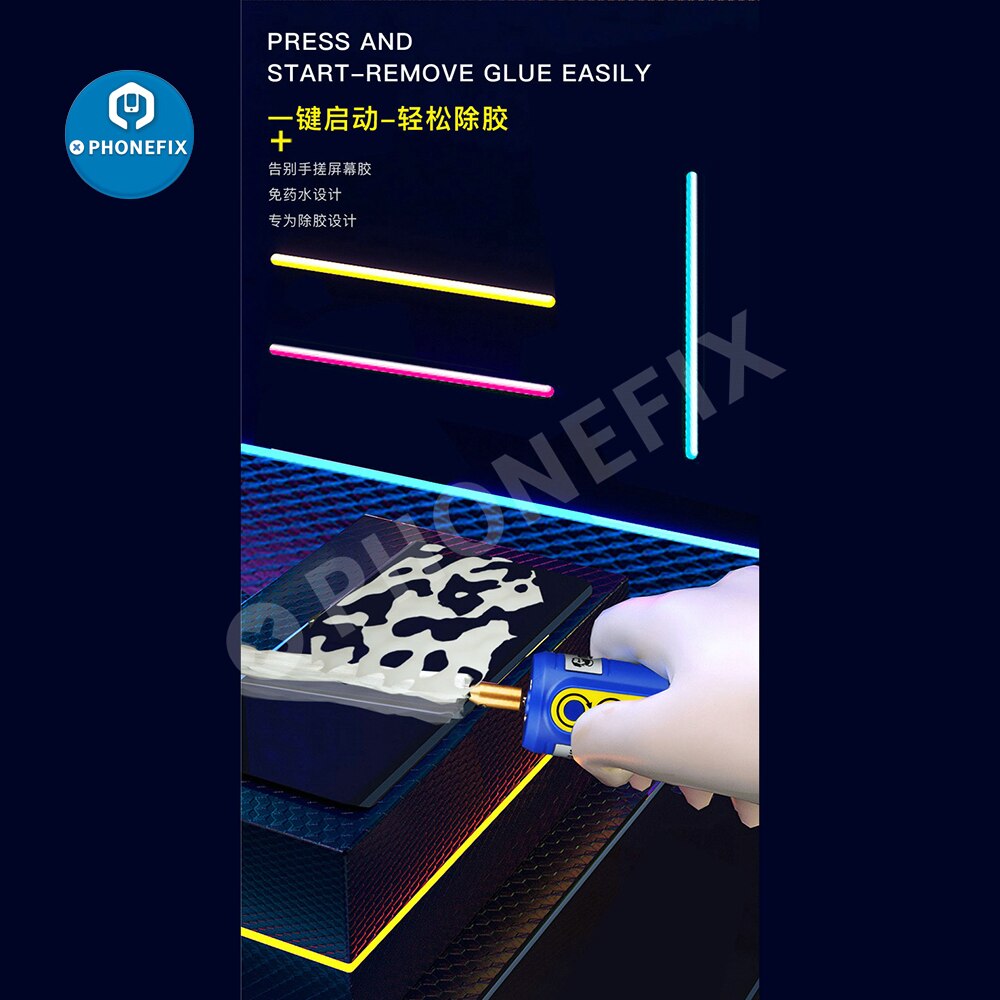 MECHANIKER IR13 Profi 6 in 1 OCA Gel Entferner praktisch Bildschirm harte Gel Entferner Cutter trockenen Gel polarisierte Gel entfernen wiederaufladbare