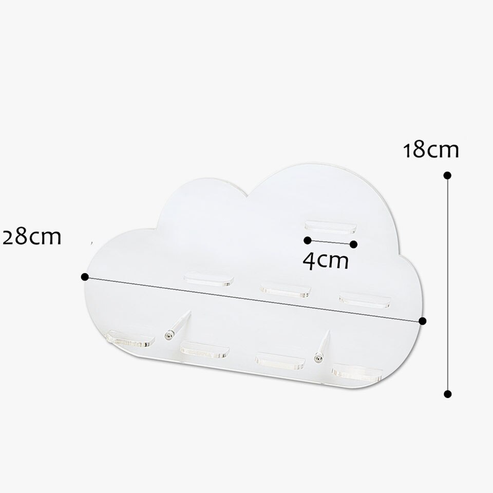 Transhome Cupcake Stand Transparante Kleine Cloud Dessert Rack Macaron Biscuit Display Rack Bruiloft Verjaardagsfeestje Decoratie Rek: small size