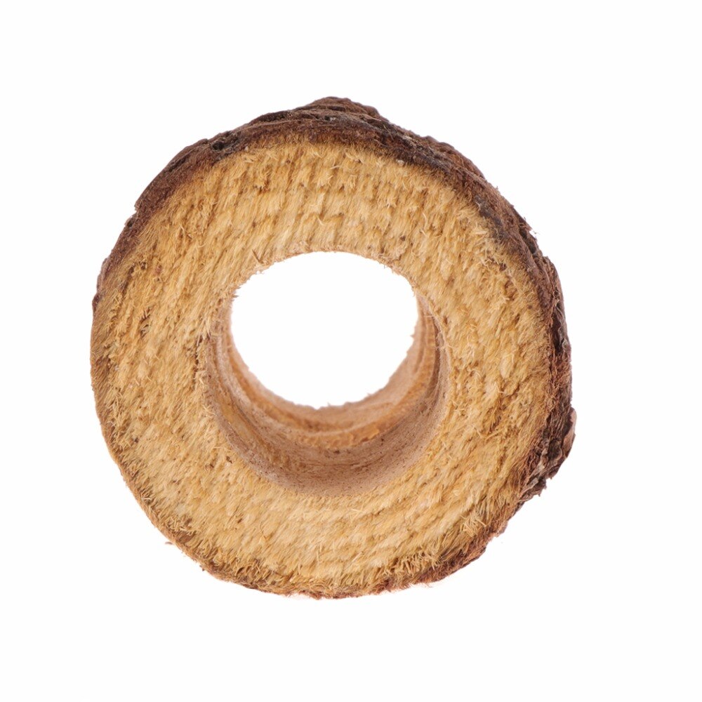 Túnel de hámster con forma de tubería, juguetes de madera Natural para masticar, mascotas pequeñas, ardilla, conejillo de indias, Chinchilla, suministros para animales pequeños, C42