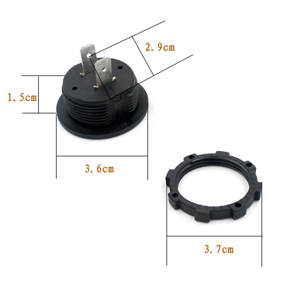 Dual USB Charger Socket Outlet 2.1 amp Panel Mount Motorcycle