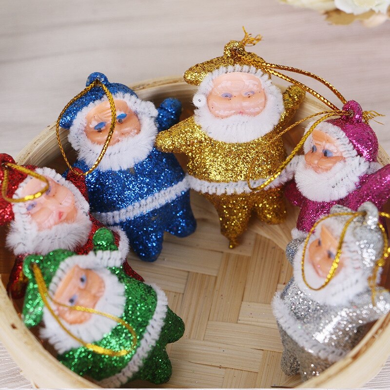 12 stks/set van Kerstboom Ornamenten Kerst Kleine Oude Man Hanger Xmas Tree Decoratie Accessoires Xtmas Opknoping Ornamenten