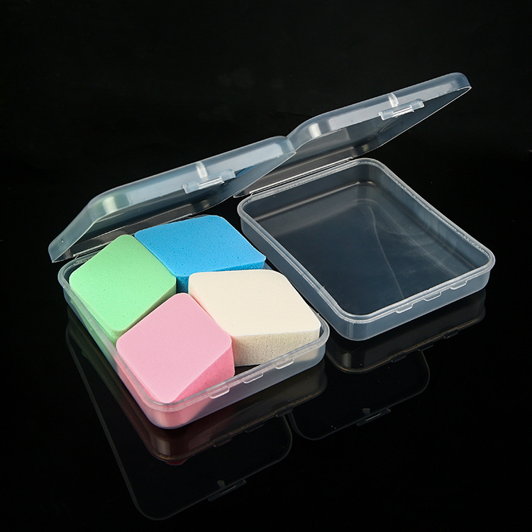 Translucent PP Square Box Sewing Tools Small Items Packing Box Plastic Special Flip Knitting Storage Box