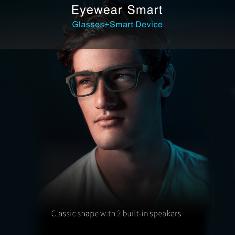 Smart Glasses Wireless Bluetooth Hands-Free Calling Music Audio Open Ear Sunglasses Intelligent Wearable Device