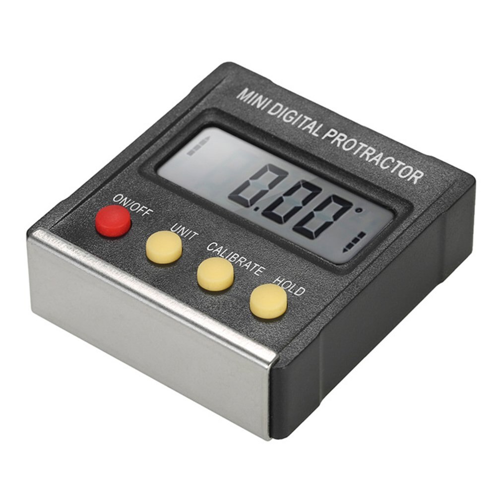 Mini Electronic Digital Display Inclinometer Grade Level Meter Protractor Magnetic Angle Ruler Inclination Box