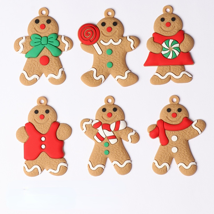 Gingerbread homem enfeites de natal feliz natal para o ano novo 2022 decorações da árvore de natal pingente festival casa decorações: E
