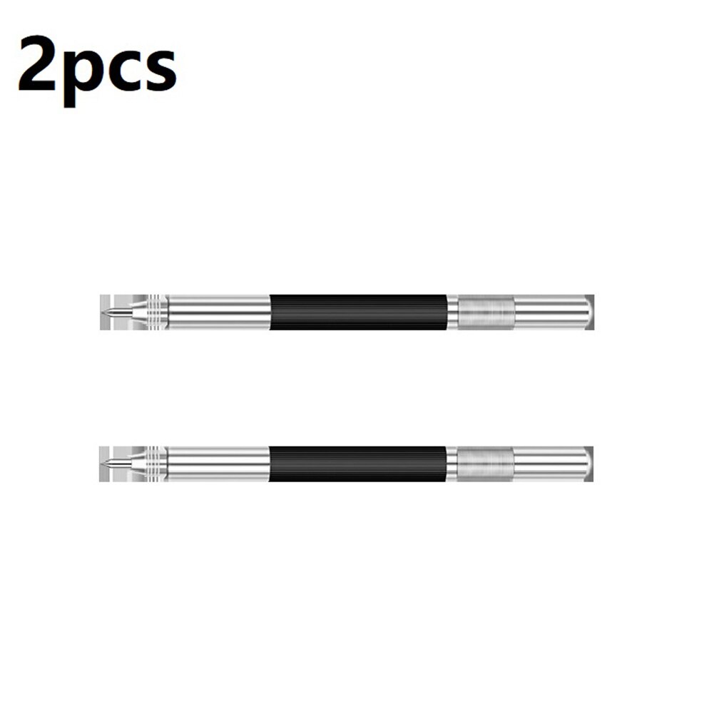 2pc Tip Scriber Pen Diamond Metal Construction Marking Engraving Tool For Glass Concrete Wood Jewelry Carving Scribing Hand Tool