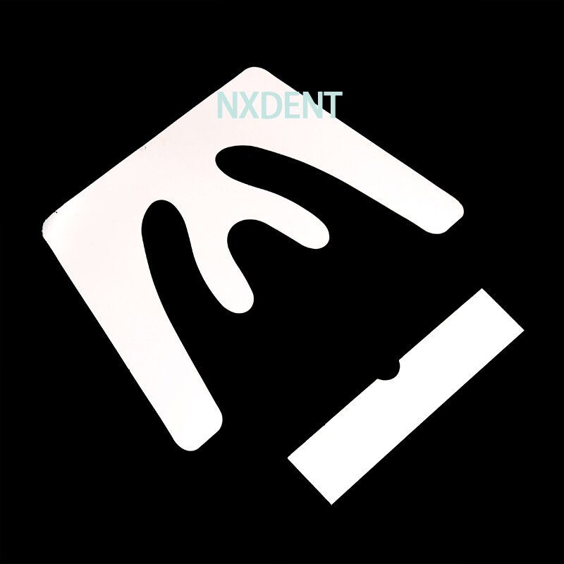 1set Dental Autoclavable Occlusal Maxillary Casting Jaw Fox Plane Plate 3D Stainless Steel Mouth Guard Oral Teeth Whitening Tool