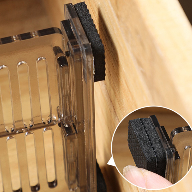 10 Divisor de cajón de plástico 5 juegos, divisores de almacenamiento de cajones para el hogar, divisores de cajones para almacenamiento y organización, combinación gratuita