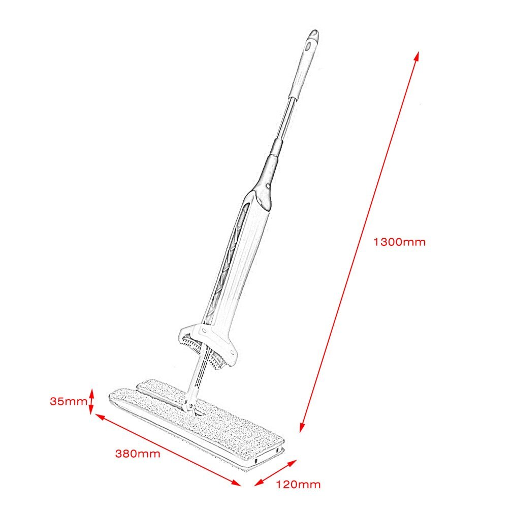 Mopa de pulverización limpiador ultrasónico de suelo de madera cepillo de limpieza de ventanas con mango largo, almohadilla de herramientas multifunción para el hogar