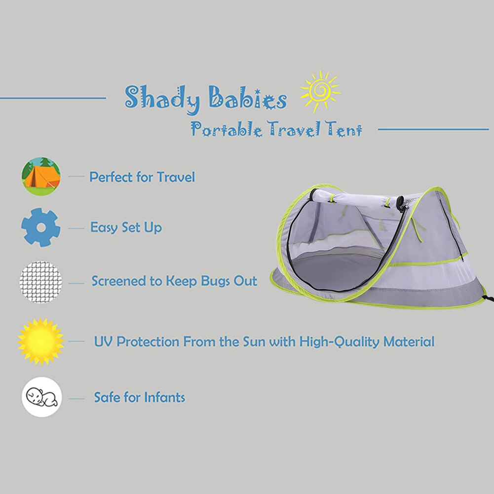 Leichtes, faltbares strandzelt für kinder, sonnenschutz zum angeln, einfacher aufbau mit aufbewahrungstasche, tragbar, ideal für reisen, outdoor-camping und wandern.