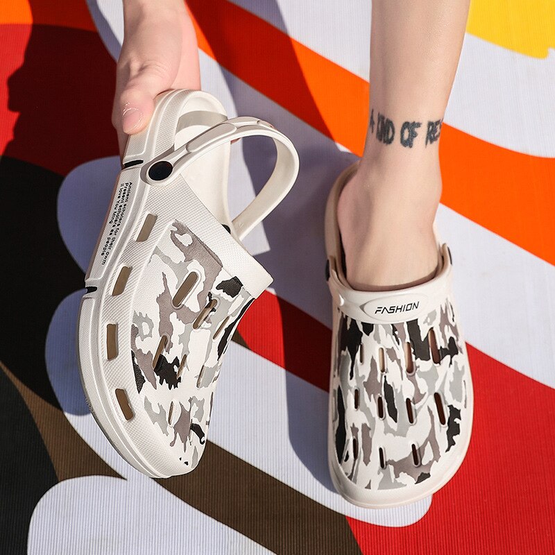 outdoor men's sandals man sandal men shoes home slippers beach garden shoe non-slip summer shoes
