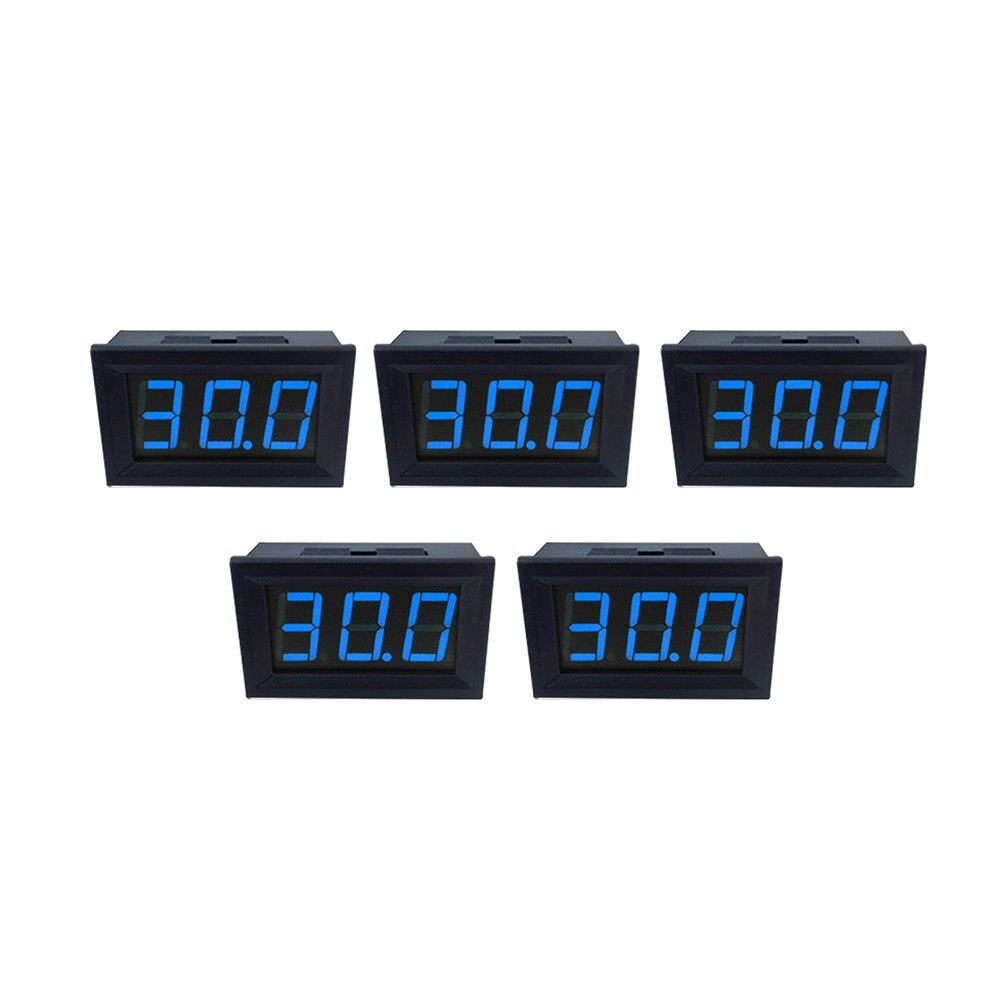 5PCS 0.56 inch 2 Wire Mini LED Display Digital Voltmeter DC2.5V-40V Panel Voltage Meter Tester Reverse connection protection: Default Title