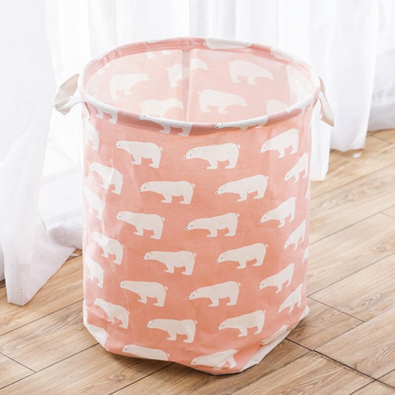 Waterproof Folding Laundry Basket Toy Storage Box Large Bag Cotton Washing Dirty Clothes Big Laundry Basket Organizer Bin Handle: 3 Laundry Baskets
